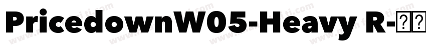 PricedownW05-Heavy R字体转换